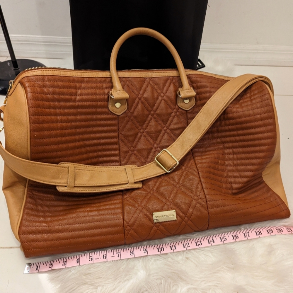 Steve Madden XL Leather Duffle Bag